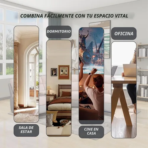 Vista 7 de Sofá seccional reclinable eléctrico, sofá de felpa beige y gris, sofá seccional con consola de almacenamiento, sofá reclinable para sala de estar