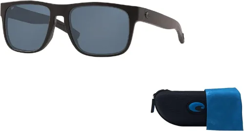 Vista 3 de Costa Del Mar Spearo 6S9008 - Lentes de sol cuadrados para hombre + paquete con kit de gafas de cortesía iWear de diseñador