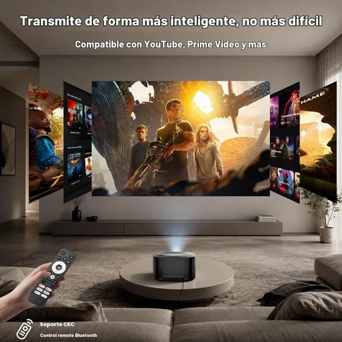 Vista 5 de ONOAYO Outdoor-Projector-4K with 60W Dolby Audio and Official Licensed Apps
