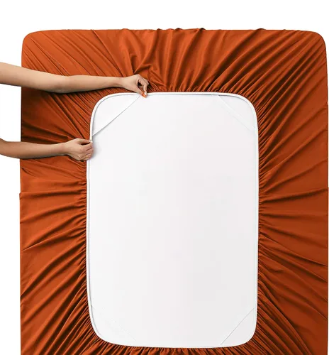 Vista 61 de Manyshofu Juego de sábanas de tamaño individual con bolsillos extra profundos, sábanas y fundas de almohada de 1800 hilos de lujo para hotel, juego
