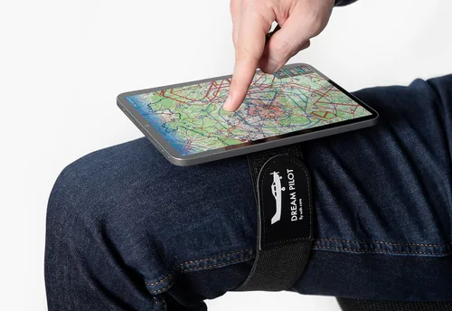 Vista 7 de Dream Pilot Kneeboard para iPad, iPad mini, iPhone, cualquier teléfono inteligente Android, cualquier tableta, solución universal – Diseño delgado