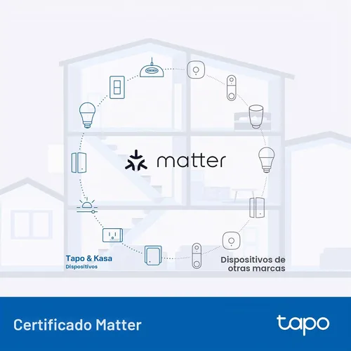 Vista 7 de Tapo Enchufe Inteligente Regulador para Exteriores para Luces Exteriores, Matter, Control por Aplicación, Resistente a la Intemperie IP65, Funciona