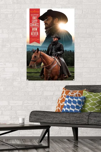 Vista 2 de Yellowstone - Póster de pared, 34 pulgadas de largo x 22.4 pulgadas de ancho, versión sin marco