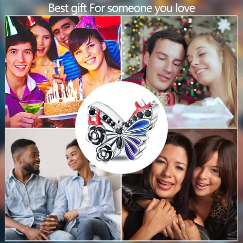 Vista 121 de KUNSIR Los abalorios se adaptan a pulseras Pandora para mujer, plata de ley 925, cuentas colgantes de joyería para niñas, dijes de feliz cumpleaños