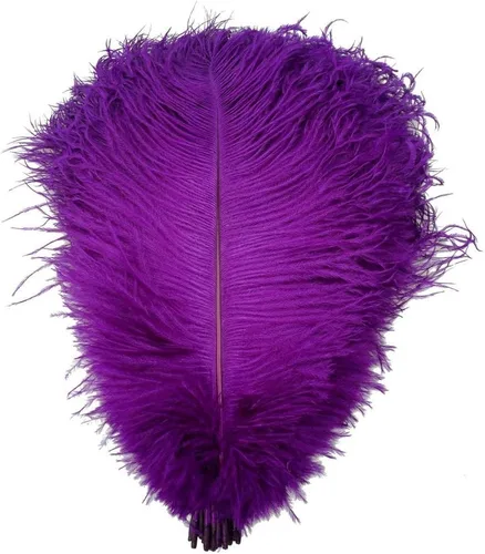 Vista 8 de MELADY® Paquete de 50 plumas de avestruz naturales de 12-14 pulgadas (11.8-13.8 in) para decoración del hogar, boda, fiesta (negro)