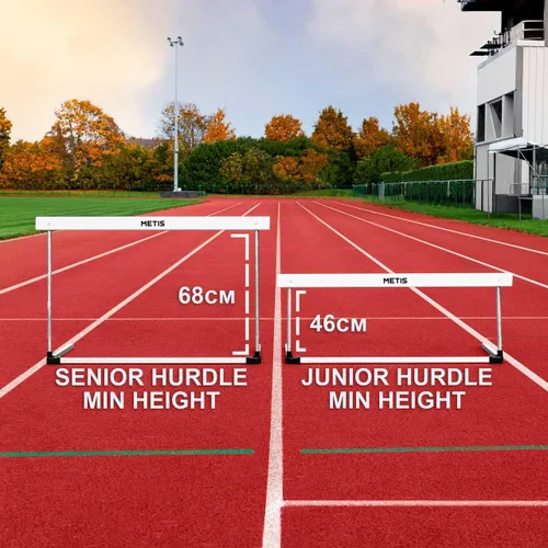 Vista 3 de METIS Alloy Hurdles - Equipo de pista y campo ajustable de alta calidad para atletas jóvenes y mayores Disponible en paquetes de 1, 5 o 10