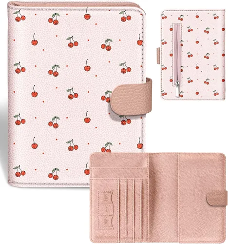 Vista 8 de Slohif Funda para pasaporte para viajes, para mujeres y hombres, bloqueo RFID, protector de pasaporte para tarjetas de tarjeta de embarque, Negro