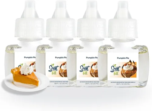 Vista 32 de Scent Fill Ambientador enchufable de sidra de manzana, 4 recambios de aceite perfumado
