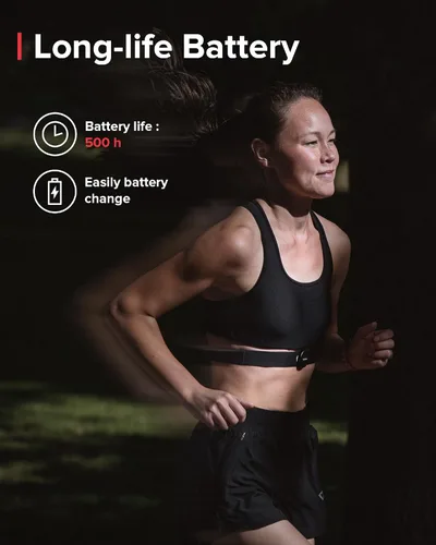 Vista 3 de SUUNTO Cinturón inteligente de frecuencia cardíaca: seguimiento superior de la frecuencia cardíaca, ajuste cómodo, negro