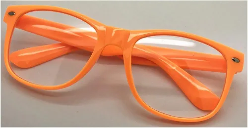 Vista 2 de fancyg montura para anteojos estilo retro, lentes transparentes.