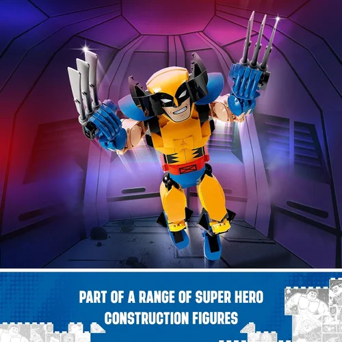 Vista 6 de LEGO Marvel Wolverine Figura de Construcción 76257 Figura de Acción de Marvel Construible, Figura Coleccionable de Marvel Completamente Articulable