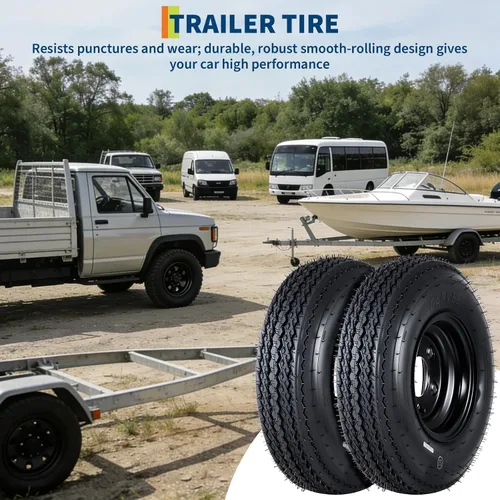 Vista 9 de Garvee 2-Pack 4.80-8 4.80x8 Trailer Tires with 8" Rims