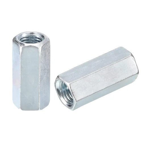 Vista 17 de uxcell Tuercas de acoplamiento M5x8x10mm - Acoplador de varilla roscada hexagonal de acero al carbono galvanizado para muebles, electrónico