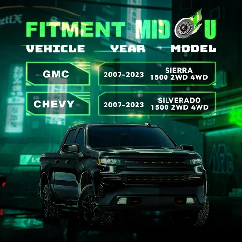Vista 2 de Kit de nivelación de elevación de 2 pulgadas para la parte trasera de Chevy Silverado 1500 GMC Sierra 1500 de 1999-2023, bloque de elevación trasero