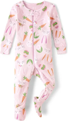 Vista 35 de The Children's Place - Pijamas de algodón a juego para la familia, temática de Pascua