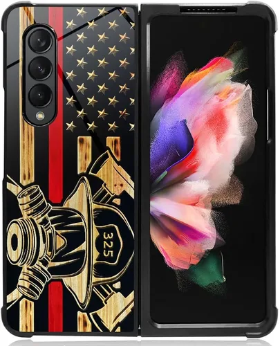 Vista 7 de DAIZAG Funda compatible con Samsung Galaxy Z Fold 3 5G, protección completa, a prueba de golpes, antiarañazos, funda de poliuretano termoplástico