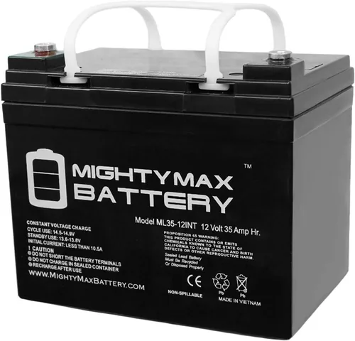 Vista 2 de ML35-12INT - 12 voltios 35 AH, terminal de rosca interna (INT), batería recargable SLA AGM y batería SLA de 5 AH - Producto de la marca Mighty Max
