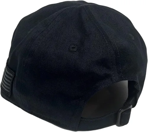 Vista 2 de C8 Corvette Next Generation Tactical Hat con bandera de Estados Unidos - Negro