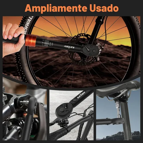 Vista 9 de Llave dinamométrica de clic de 1/4 pulgada Kerry, 20-240 pulgadas-libras/2.3-27.1 Nm, ±3% de alta precisión, escalas de doble rango, claramente