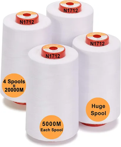 Vista 15 de New brothread - 30 opciones - 2 conos grandes de 5500Y (5000M) cada uno de hilo de poliéster hilado multiusos 40S/2 (Tex27) para serger, overlock