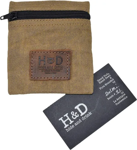Vista 26 de Hide & Drink, Bolsa de condón de lona encerada resistente al agua, bolsa de bolsillo con tecnología Change Valuables, regalo clásico para socios
