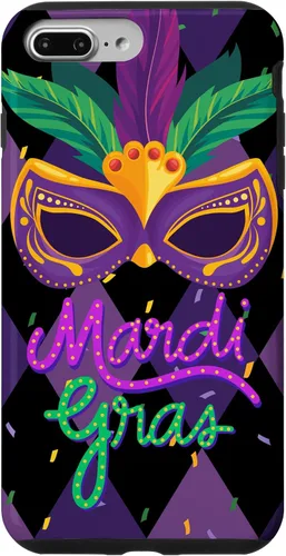 Vista 11 de Funda para iPhone 11 Pro Max Mardi Gras NOLA Festive Carnival Mask New Orleans Party Case