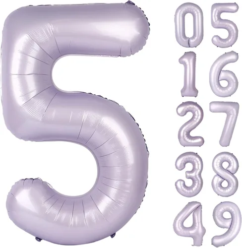 Vista 59 de Globo negro de 40 pulgadas con números del 0 al 9 (cero-nueve), globo de cumpleaños de gran tamaño, globo de helio de aluminio con números grandes