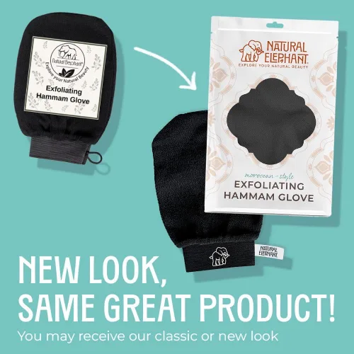 Vista 7 de Natural Elephant Guantes exfoliantes para hammam, guantes exfoliantes faciales y corporales, paquetes de 5 y 10