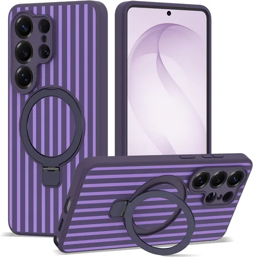 Vista 94 de SKYLMW Funda para Samsung Galaxy S23 con soporte, color negro