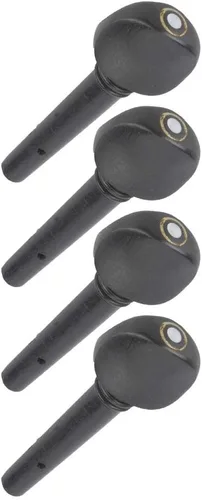 Vista 7 de Bnineteenteam 4 clavijas para violín, cuerdas de violín, accesorios de madera maciza de ébano para violín de 1/2 1/4 1/8