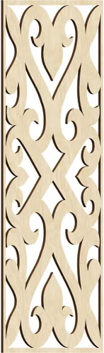 Vista 26 de Keene Paneles de pared decorativos de madera con calado, 9 3/8 pulgadas de ancho x 24 3/8 pulgadas de alto x 1/4 de alto, abedul Birch