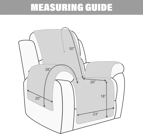 Vista 2 de Funda impermeable para silla reclinable, funda antideslizante para sofá reclinable, protector de muebles, funda de sofá lavable para perros y niños