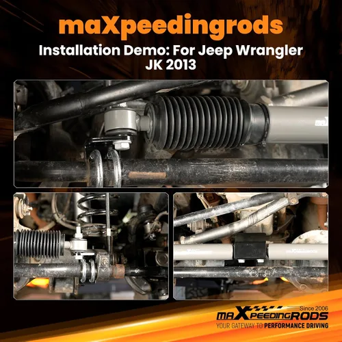 Vista 14 de maXpeedingrods Estabilizador de dirección dual para Jeep Wrangler JK JKU