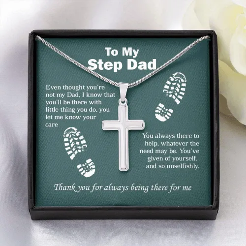 Vista 2 de Collar de cadena cubana de To My Dad Ideas Regalos de Hija Hijo, Joyas personalizadas, Ideas de regalo para el Día del Padre para hombres, Regalo