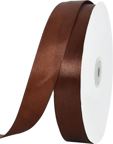 Vista 95 de TONIFUL 1-1/2 Pulgadas (40mm) x 100 Yardas Cinta de Satén Rosa Bebé Ancha de Tela Sólida para Envolver Regalos, Cinta para Silla, Día de San