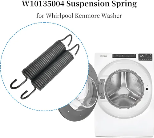 Vista 5 de 2 piezas W10135004 8182814 Muelle de suspensión para lavadora de Whirlpool Kenmore 8181762 1470473 8182796 1200353 AH1485946 EA1485946 PS1485946