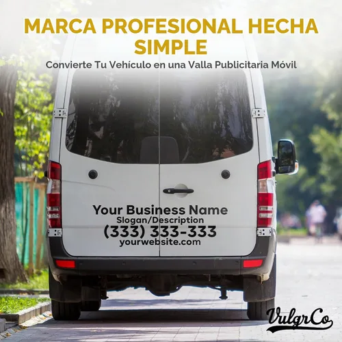 Vista 2 de VulgrCo Calcomanías personalizadas para camiones, calcomanías de número USDOT, calcomanías personalizadas para camiones, calcomanías resistentes a