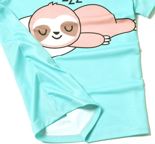 Vista 5 de Jxstar Conjuntos de pijamas para niñas, pijamas de unicornio para niños pequeños, ropa de dormir de algodón de verano