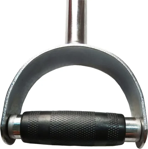 Vista 7 de Accesorio de cable de barra de presión LAT Pull Down Bar Pull Down Accesorios de máquina Barras en forma de V con asas de goma y colgador giratorio