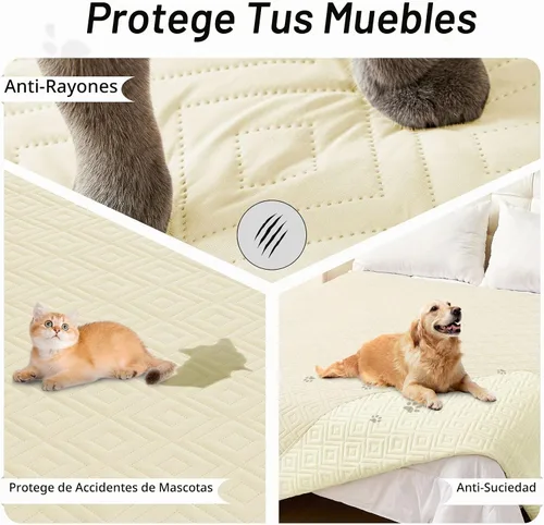 Vista 3 de hyha Manta reversible impermeable para perro, manta para mascotas para sofá