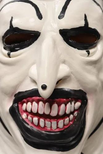 Vista 17 de Feeriay Disfraz de payaso artístico, traje de payaso de arte asesino, overol para Halloween