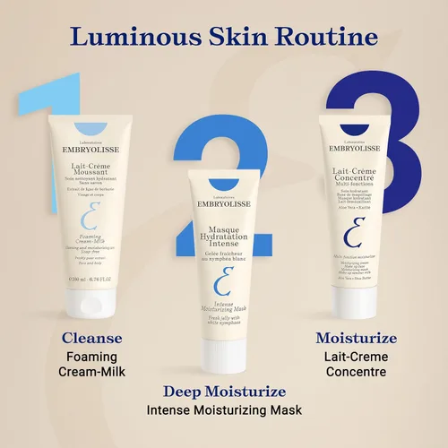 Vista 5 de Embryolisse Mascarilla hidratante intensa Tratamiento ultrahidratante con ácido hialurónico Cuidado diario de la piel que calma, rellena