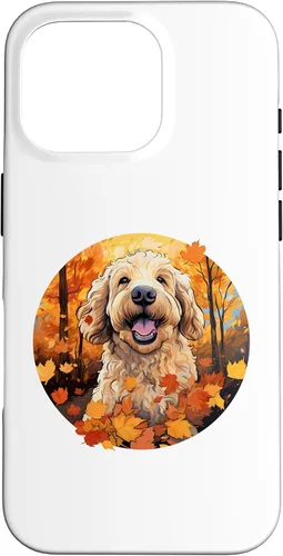 Vista 20 de Goldendoodle Autumn Funny Dog Fall Case for iPhone 17