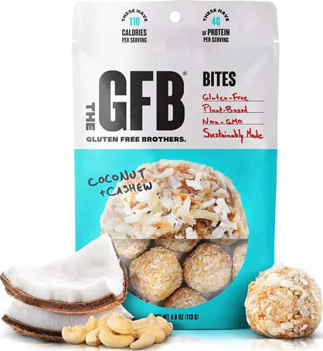 Vista 11 de The GFB Bocaditos de proteína aptos para alérgenos para pastel de cumpleaños, aperitivos sin gluten sin nueces, bolas de proteína a base de plantas