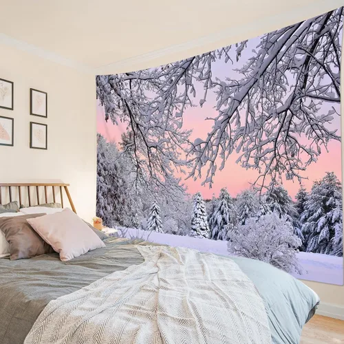 Vista 19 de HVEST Tapiz de mariposa para decoración de habitación, mariposas azules de fantasía en cielo estrellado, tapiz para colgar en la pared, tapiz negro