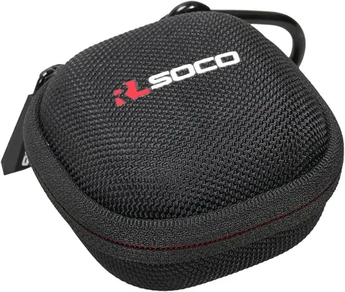 Vista 4 de RLSOCO Estuche de transporte para auriculares inalámbricos Bluetooth Anker Soundcore P20i/Life P3 con cancelación de ruido - Negro (solo funda)