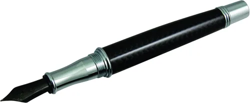Vista 10 de Monteverde Invincia Deluxe - Pluma estilográfica, oro rosa, punta media, diseño de fibra de carbono con detalles chapados en oro rosa de 18