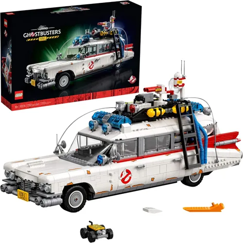 Vista 8 de LEGO Icons Ghostbusters ECTO-1 10274 - Kit de automóvil, juego grande para adultos, idea de regalo para hombres, mujeres, ella, él