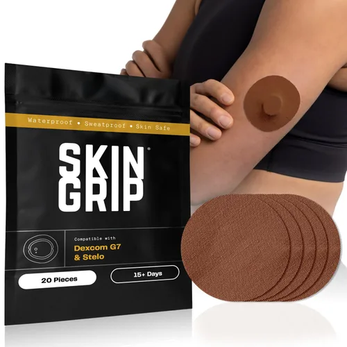Vista 13 de Skin Grip Parches adhesivos compatibles con sensores Dexcom G7 y Stelo CGM Estampados de animales - Paquete de 10