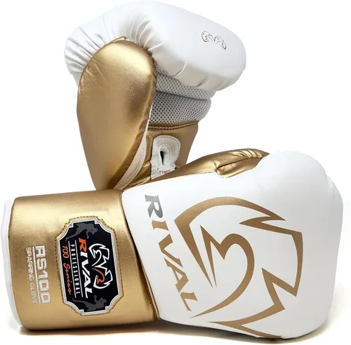 Vista 10 de RIVAL Boxing RS100 Guantes Profesionales de Sparring con Cordones, Hechos a Mano con PU de Microfibra Súper Rica, Diseñados Ergonómicamente
